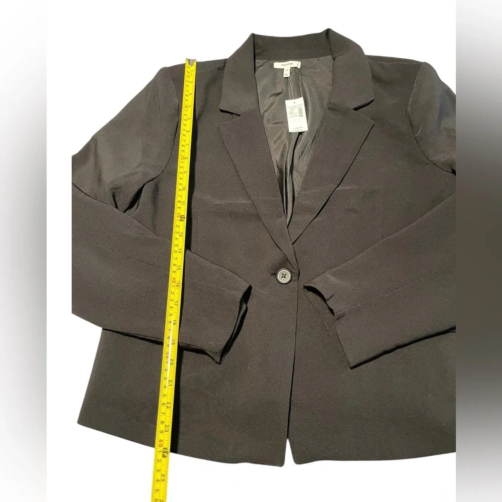 Maurices New w Tags Black Single Button Blazer Jacket Women's Size XL Career